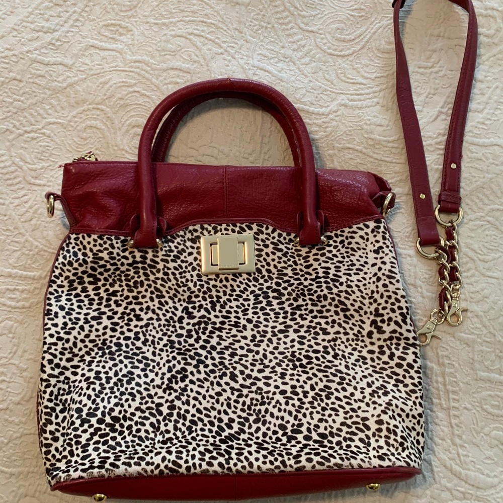 Animal Print and Leather handbag